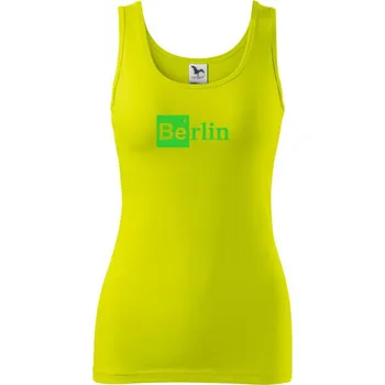Berlin nápis - chemický prvek - Dámské tílko - L ( Limetková )