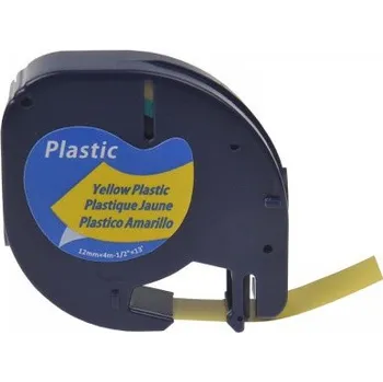 Pásek do tiskárny Alternativní páska Dymo 59423, S0721570 / 91222/91202, S0721670 LetraTag 12mm x 4m, černý tisk /