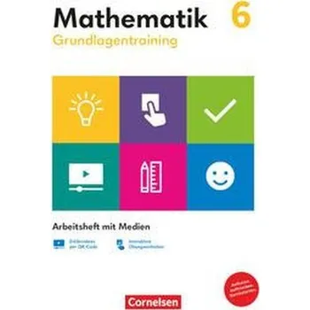 Cizí jazyk Grundlagentraining Mathematik 6. Schuljahr. Mittlere Schulform - Arbeitsheft mit Medien
