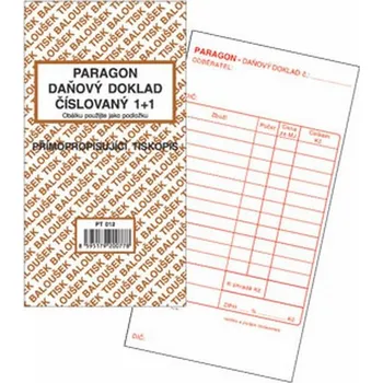 Paragon s DPH, číslovaný, PT012, Baloušek