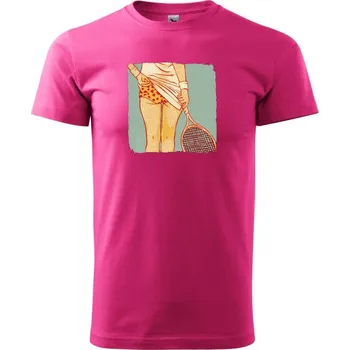 Pánská móda Tenis is sexy 2 - Klasické pánské triko vyšší gramáže - M ( Purpurová )