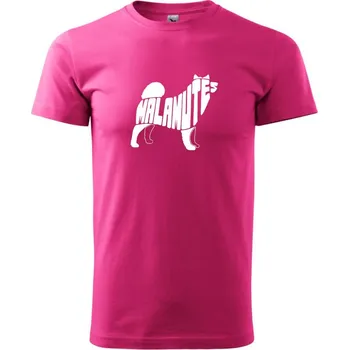 Pánská móda Malamut - Klasické pánské triko vyšší gramáže - 2XL ( Purpurová )