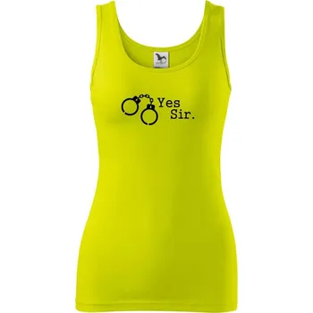 Dámské tričko Yes sir - Dámské tílko - L ( Limetková )