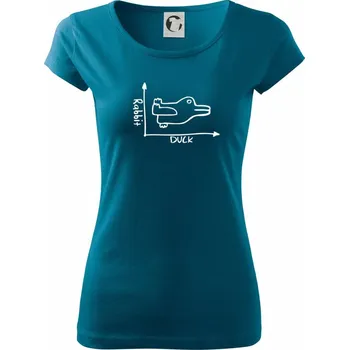 Duck Rabbit - Dámské triko Pure - L ( Petrolejová )