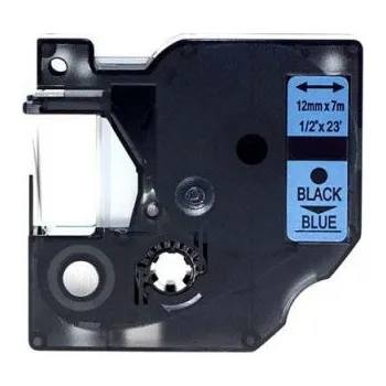 Pásek do tiskárny Alternativní páska Dymo 45016, S0720560, 12 mm x 7 m černý tisk / modrý podklad