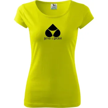 Jsme v prdeli - Dámské triko Pure - S ( Limetková )