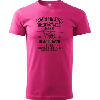 Pánská móda Air Warfare - Klasické pánské triko vyšší gramáže - XL ( Purpurová )