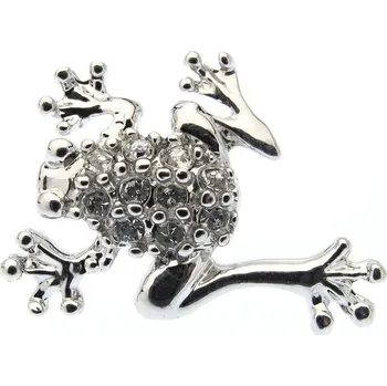 Brož Špendlík ŽABIČKA Swarovski Rhodium Plating