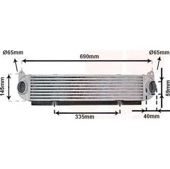 Motor automobilu Chladič turba VAN WEZEL 02014703