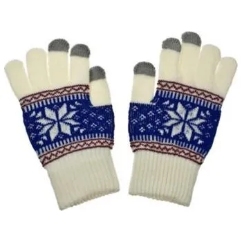 Rukavice Rukavice na dotykový displej NORDIC white dámské - RUKDLCDNWTW
