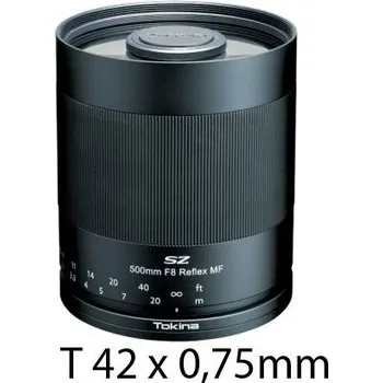 Objektiv Tokina SZ Super Tele 500mm F8 Reflex MF T bez adaptéru