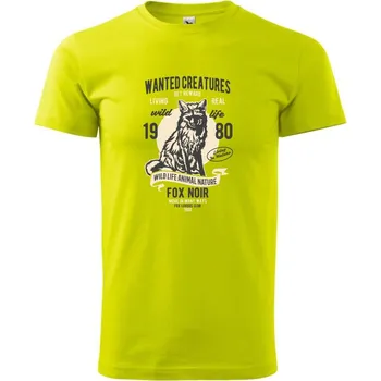 Pánské tričko Wanted Creature - Klasické pánské triko vyšší gramáže - XL ( Limetková )