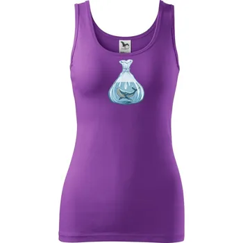 Velryba v pytlíku - Dámské tílko - S ( Fialová )