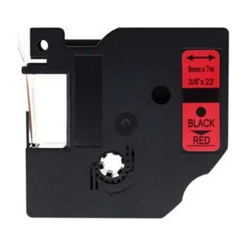 Pásek do tiskárny Alternativní páska Dymo 40917, S0720720, 9 mm x 7 m černý tisk / červený podklad