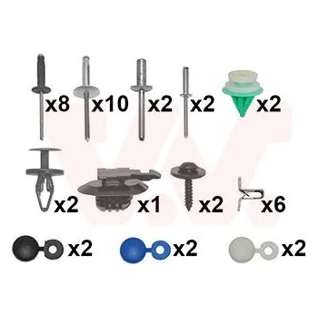 Nárazník Montážní sada, nárazník VAN WEZEL 4333794