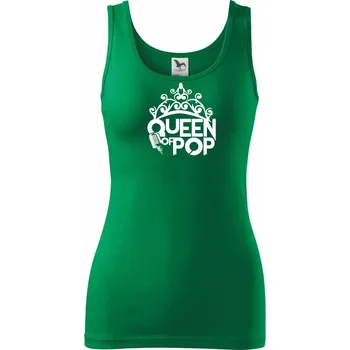 Dámské tričko Queen of Pop - Dámské tílko - S ( Středně zelená )