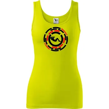 Dámské tričko Crossfit Workout - Dámské tílko - 2XL ( Limetková )