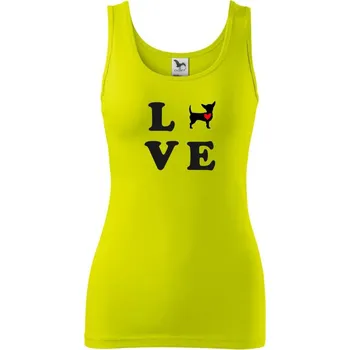 Čivava love - Dámské tílko - L ( Limetková )