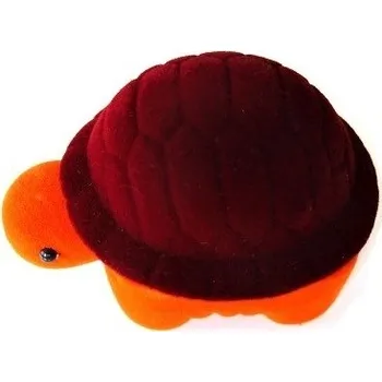 Dárková krabička Semišová krabička Želvička - oranžová