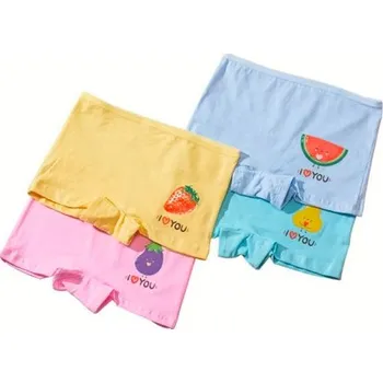 4 ks dívčích kalhotek s nohavičkami, různé animované motivy Motiv: Ovoce, Velikost: M (4-6 let)