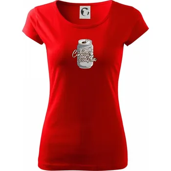 Dámské tričko Cínová svatba 10 - Dámské triko Pure - 2XL ( Červená )