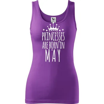 Princesses are born in may - Dámské tílko - XS ( Fialová )