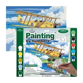 Malování podle čísel 40x32cm - Dvouplošník