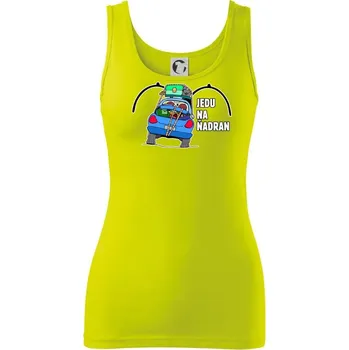 Jedu na ňadran - Dámské tílko - XS ( Limetková )