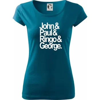 Dámské tričko John Paul Ringo George - Dámské triko Pure - XL ( Petrolejová )
