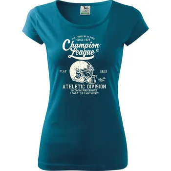 Dámské tričko Champion League - Dámské triko Pure - XS ( Petrolejová )