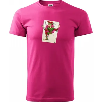 Pánské tričko Karta Joker - Klasické pánské triko vyšší gramáže - XS ( Purpurová )