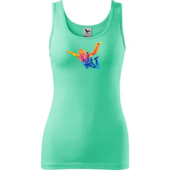 Dámské tričko Parašutista splash - Dámské tílko - L ( Mátová )