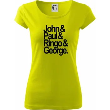 Dámské tričko John Paul Ringo George - Dámské triko Pure - M ( Limetková )