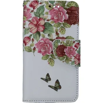 Pouzdro na mobilní telefon Pouzdro iPhone 13 mini knížkové Něžné květy (kryt neboli obal na iPhone 13 mini)