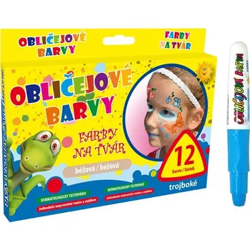 Speciální výtvarná barva UNIPAP barvy na obličej světle modrá 6330537 209828