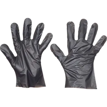 Pracovní rukavice Cerva CHICK TPE Pracovní jednorázové rukavice černé L 0109008860090
