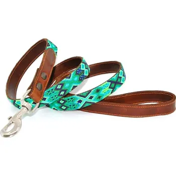 Vodítko pro psa Kinakú Kožené prošívané vodítko pro psy Kinaku Becan Velikost: S/M