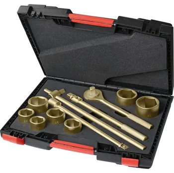 Klíč Ráčny 3/4“, 12dílná sada, 36-60 mm, z bronzu, nejiskřivé, pro použití v Ex oblasti