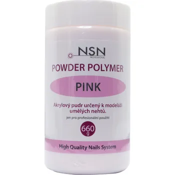 Pudr NSN akrylový pudr - PINK 660g ( Růžová )