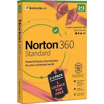 Antivir Recenze Norton 360 Standard 10 GB krabicová verze 1 zařízení 1 rok