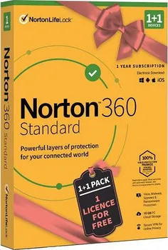 Antivir Norton 360 Standard 10 GB krabicová verze 1 zařízení 1 rok