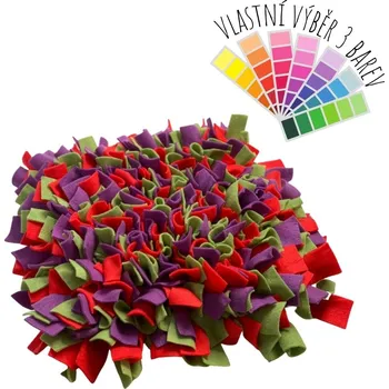 Hračka pro psa Čmuchacíkoberečky.cz® Čmuchací kobereček extra hustý VLASTNÍ VÝBĚR 3 BAREV Velikost: 30x15cm