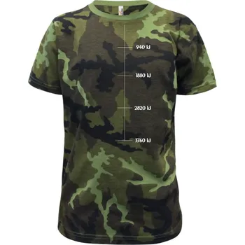 Chlapecké oblečení Sweat meter-Kj - Dětské maskáčové triko - 134 cm/8 let ( Zelený maskáč )