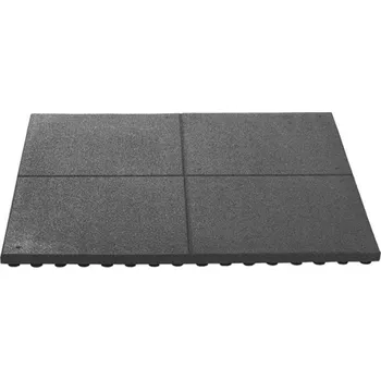 Dopadová pryžová dlažba herní černá 100x100x4 (Dopadové pryžové desky )