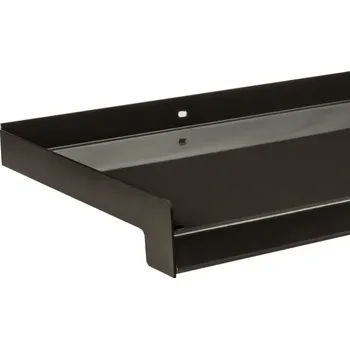 Parapet Ohýbaný AL parapet 1,4 mm s nosem 25 mm | HNĚDÁ RAL 8019 - Šířka 260 mm