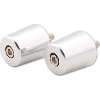 Řídítka Závažíčka do řídítek Suzuki stříbrná, pár (Závit M6 x 1,25)