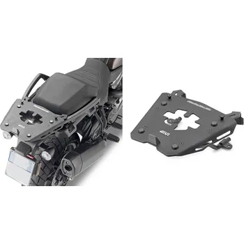 Zavazadlo na motocykl SRA8400 special rack Harley Davidson Pan America 1250 (21-24), černý, včetně hliníkové plotny, max. 6 k