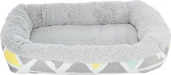 pelíšek pro malé zvíře Trixie Plyšový pelíšek 30 x 22 cm šedý/barevný