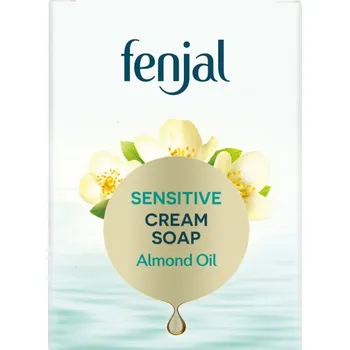 Mýdlo Fenjal Sensitive Cream Soap krémové mýdlo s blahodárným přírodním mandlovým olejem a aloe vera 100 g