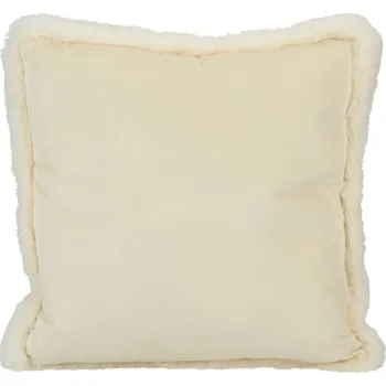 Polštář Holland velvet bílý, 45x45x8 cm (132888 041 CAL210820 polštář bílý)